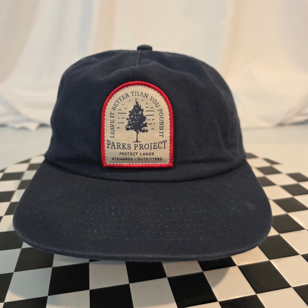 Parks Project "Leave It Better" Navy Strapback Hat OSFA